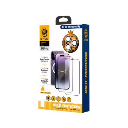 صورة مجموعة الحماية المتكاملة 8 في 1 من S-TOP لحماية جوالك من السقوط والصدمات